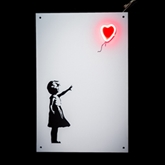 Thumbnail 1 - Balloon Girl Neon Wall Art