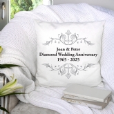 Thumbnail 1 - Personalised Diamond Anniversary Cushion