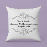 Thumbnail 2 - Personalised Diamond Anniversary Cushion