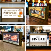 Thumbnail 1 - Personalised Bar Light Boxes