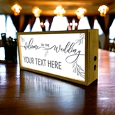 Thumbnail 2 - Personalised Welcome to the Wedding Light Box