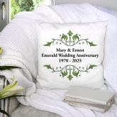 Thumbnail 1 - Personalised Emerald Anniversary Cushion