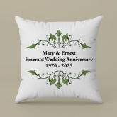 Thumbnail 3 - Personalised Emerald Anniversary Cushion