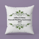 Thumbnail 4 - Personalised Emerald Anniversary Cushion