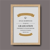 Thumbnail 8 - Personalised Graduation Certificate Prints