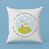 Thumbnail 2 - Personalised Girls Christening Cushion