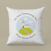 Thumbnail 3 - Personalised Girls Christening Cushion