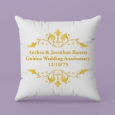 Thumbnail 2 - Personalised Golden Anniversary Cushion