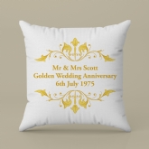 Thumbnail 3 - Personalised Golden Anniversary Cushion