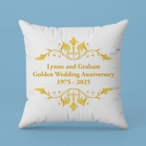 Thumbnail 4 - Personalised Golden Anniversary Cushion