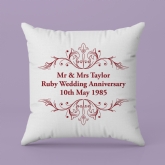 Thumbnail 4 - Personalised Ruby Anniversary Cushion