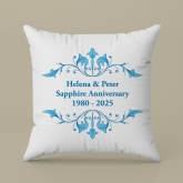 Thumbnail 3 - Personalised Sapphire Anniversary Cushion