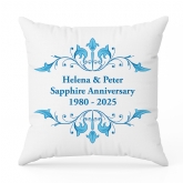 Thumbnail 5 - Personalised Sapphire Anniversary Cushion