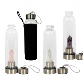 Thumbnail 1 - Crystal Infused Glass Water Bottles