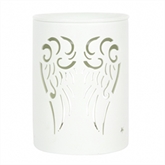 Thumbnail 3 - White Angel Wings Cut Out Ceramic Oil Burner