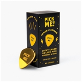 Thumbnail 1 - Pick Me - Gold Guitar Plectrum