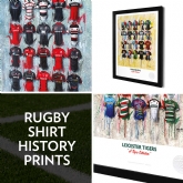 Thumbnail 1 - A3 Framed Rugby Shirt History Prints