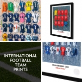 Thumbnail 1 - A3 Framed International Football Team Prints