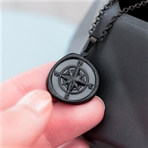 Thumbnail 1 - Personalised Men's Compass Amulet Necklaces