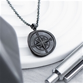 Thumbnail 8 - Personalised Men's Compass Amulet Necklaces