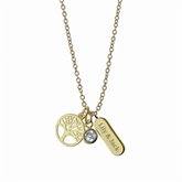 Thumbnail 3 - Personalised Tree of Life Charms Necklace