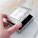 Thumbnail 4 - Personalised Miniature Mosaic Silver Trinket Box