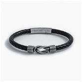 Thumbnail 5 - Personalised Men's Infinity Knot Leather Bracelet