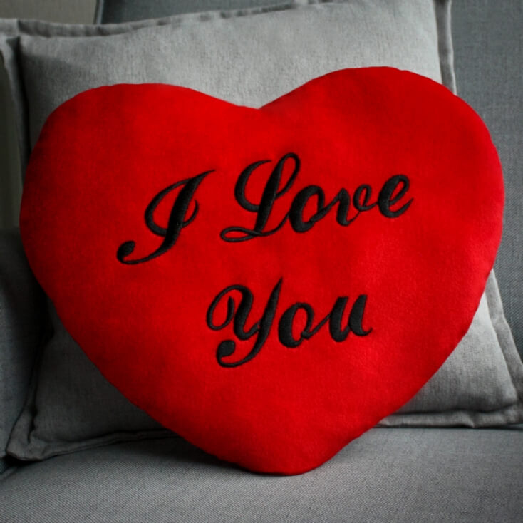 Heart Shaped Cushion I Love You Find Me A Gift