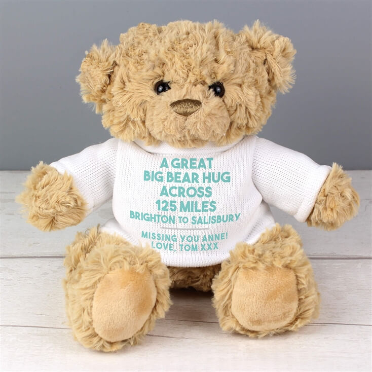 teddy bear with personalised voice message