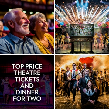 Top Price Theatre Tickets and Dinner for Two