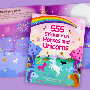 Horses and Unicorn Sticker Book Fun