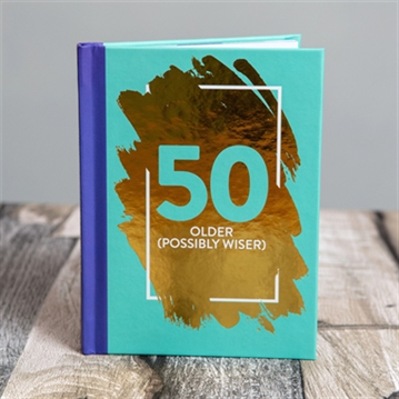 50th Fun Age Quote Pocket Book - Older (Possibly Wiser)