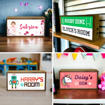 Personalised Light Boxes for Kids