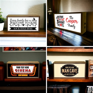 Personalised Light Boxes