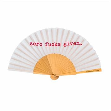 Zero Fucks Given Hand Fan