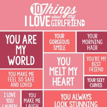 10 Things I Love About My Girlfriend