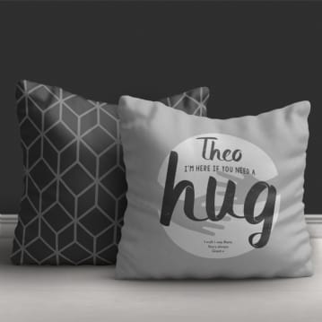 Personalised hug clearance cushion