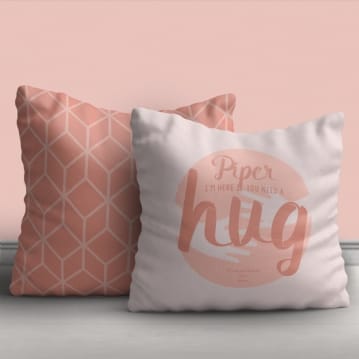 Personalised shop hug pillow