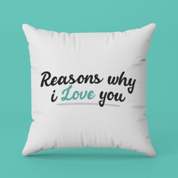 Personalised Reasons Why I Love You Cushion | Find Me A Gift