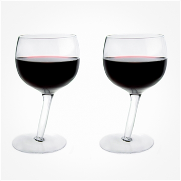 Tipsy Wine Pack of 2 Glasses