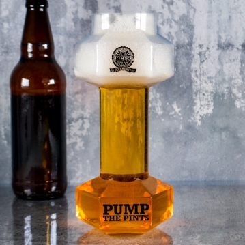 Beer O'Clock Dumbbell Beer Glass