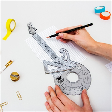 Rockstar Guitar Shaped Ruler