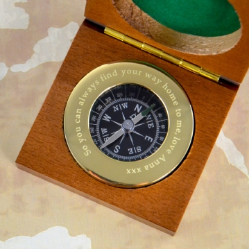 Personalised Adventurers Sundial and Compass