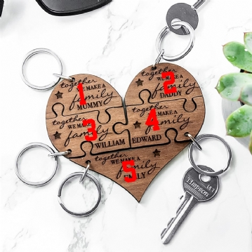 Personalised Heart Photo Keyring UK Next Day Delivery