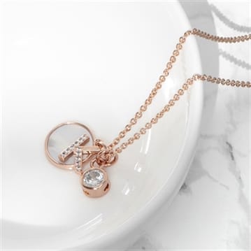 Initial Necklace - Rose Gold - Personalised Letter Pendant